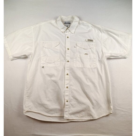 Columbia Other - Columbia PFG White Button Up Shirt Short Sleeve Fishing Outdoor Mens XL